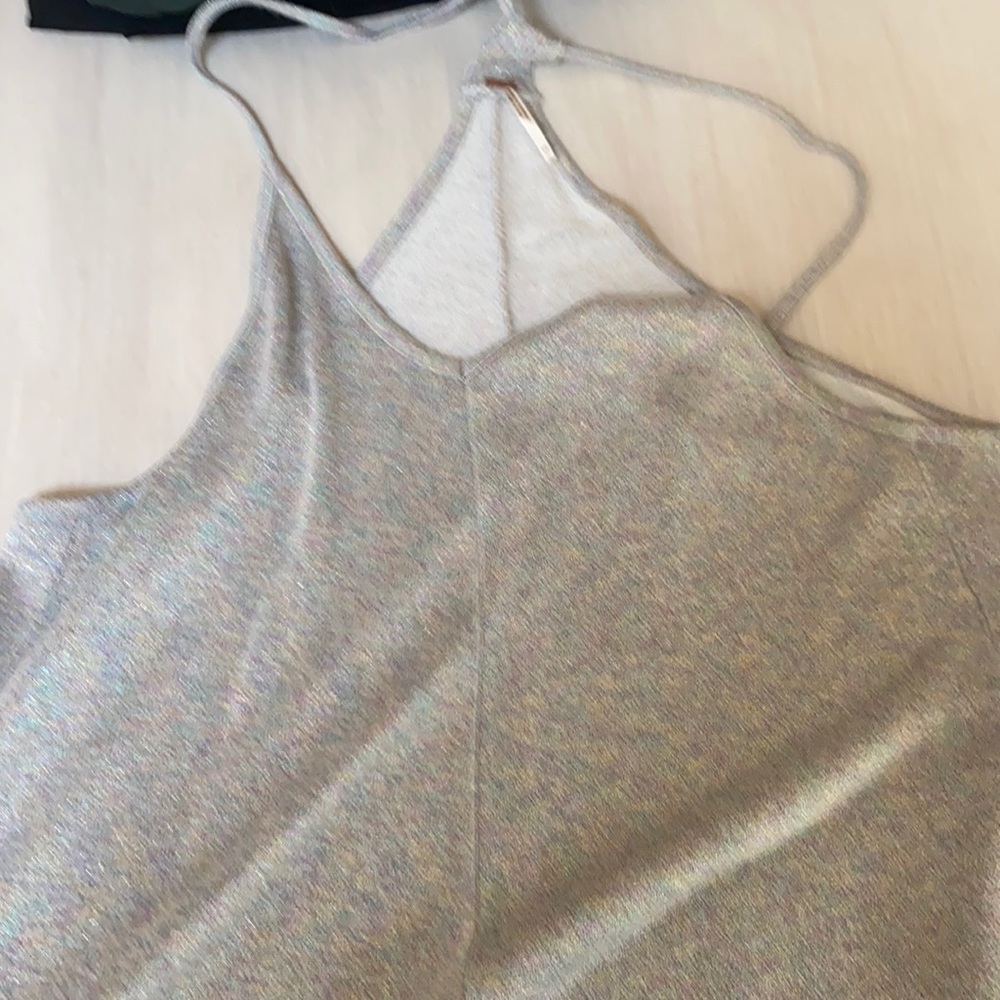Free People sparkle rainbow jumpsuit